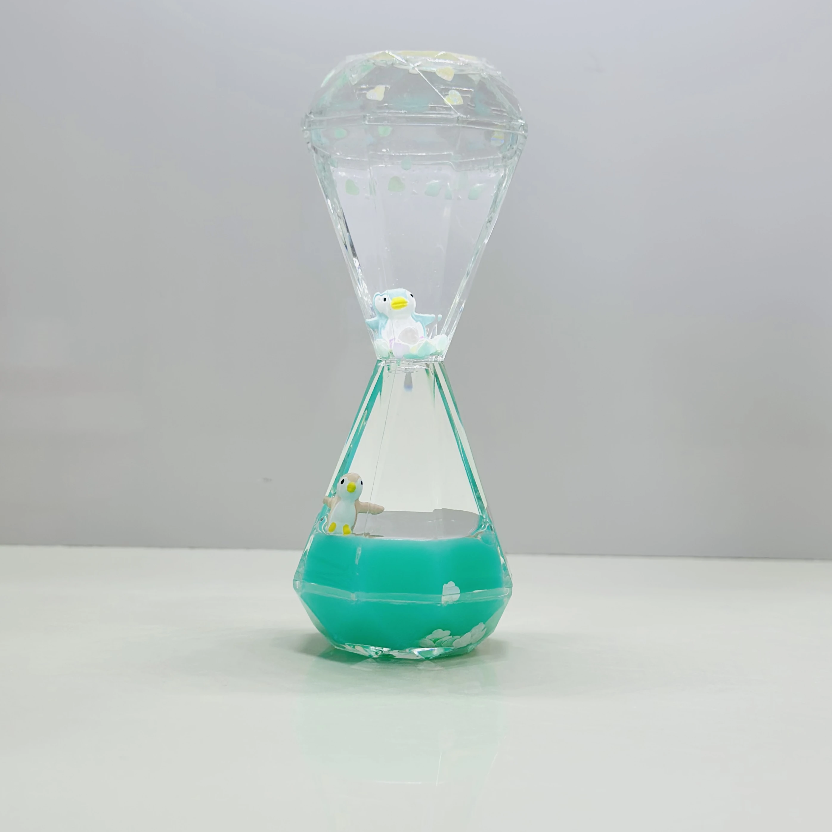 Beautiful Colored Floating Bubble Hourglass(SKU-04TCcZ)