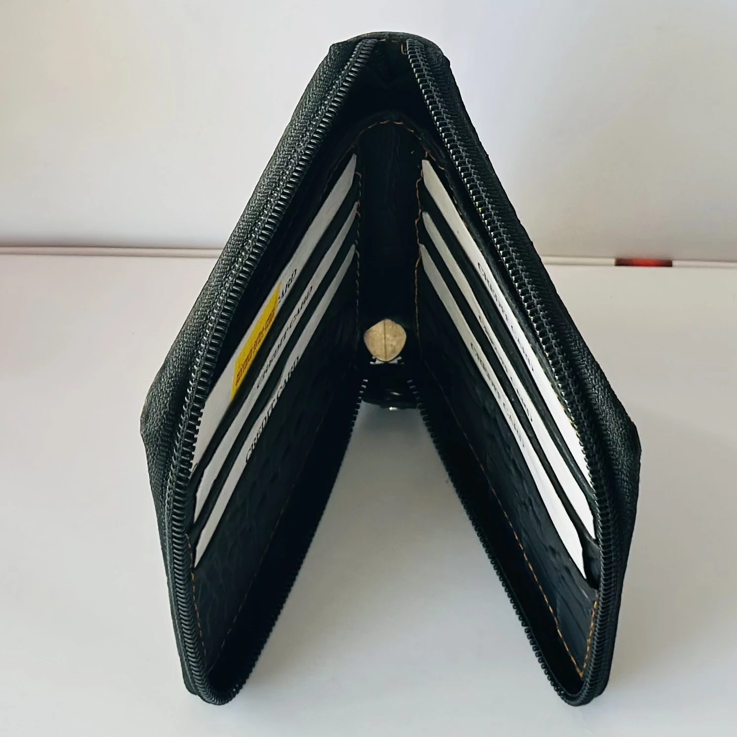Black Royal Enfield leather wallet
