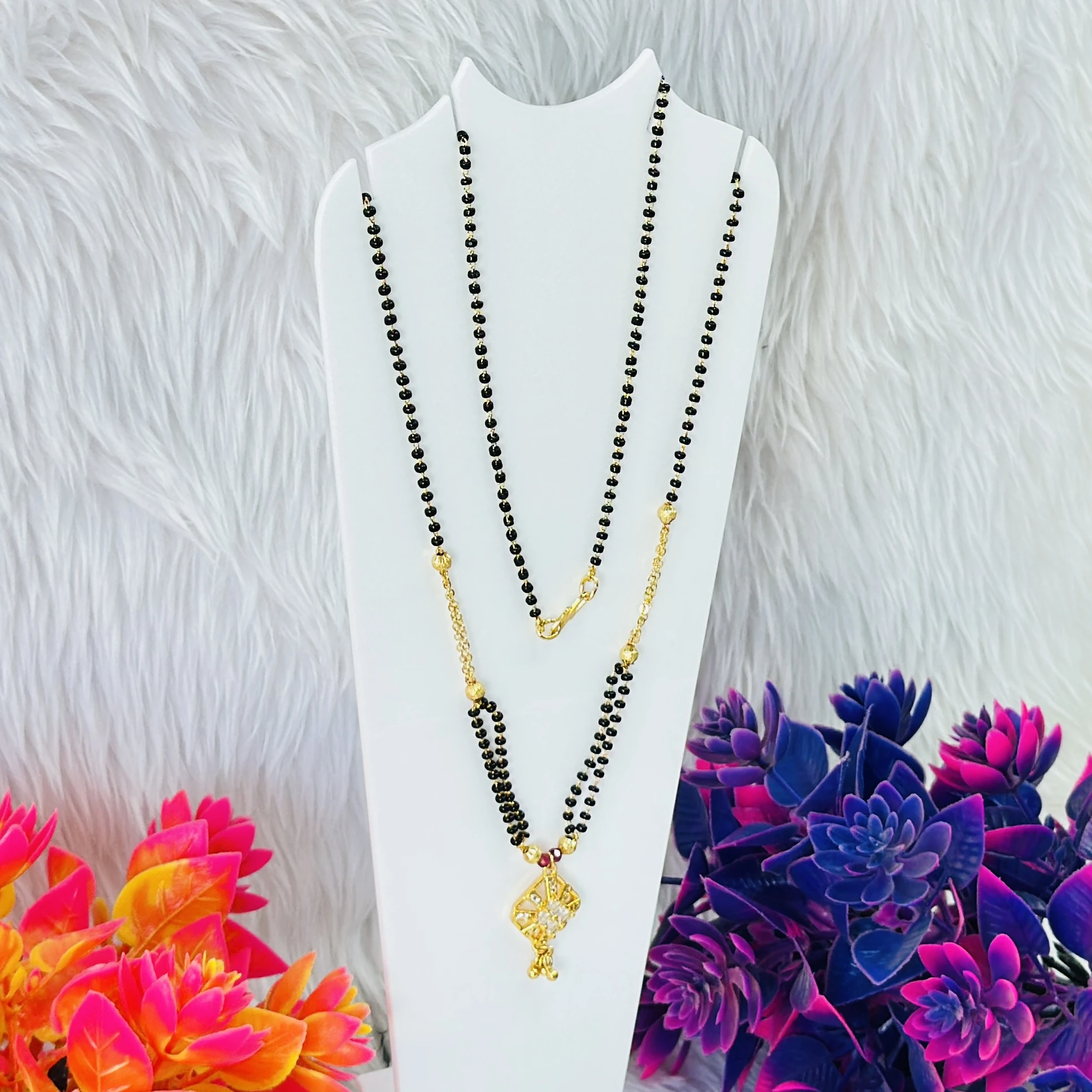 Gold plated mangalsutra