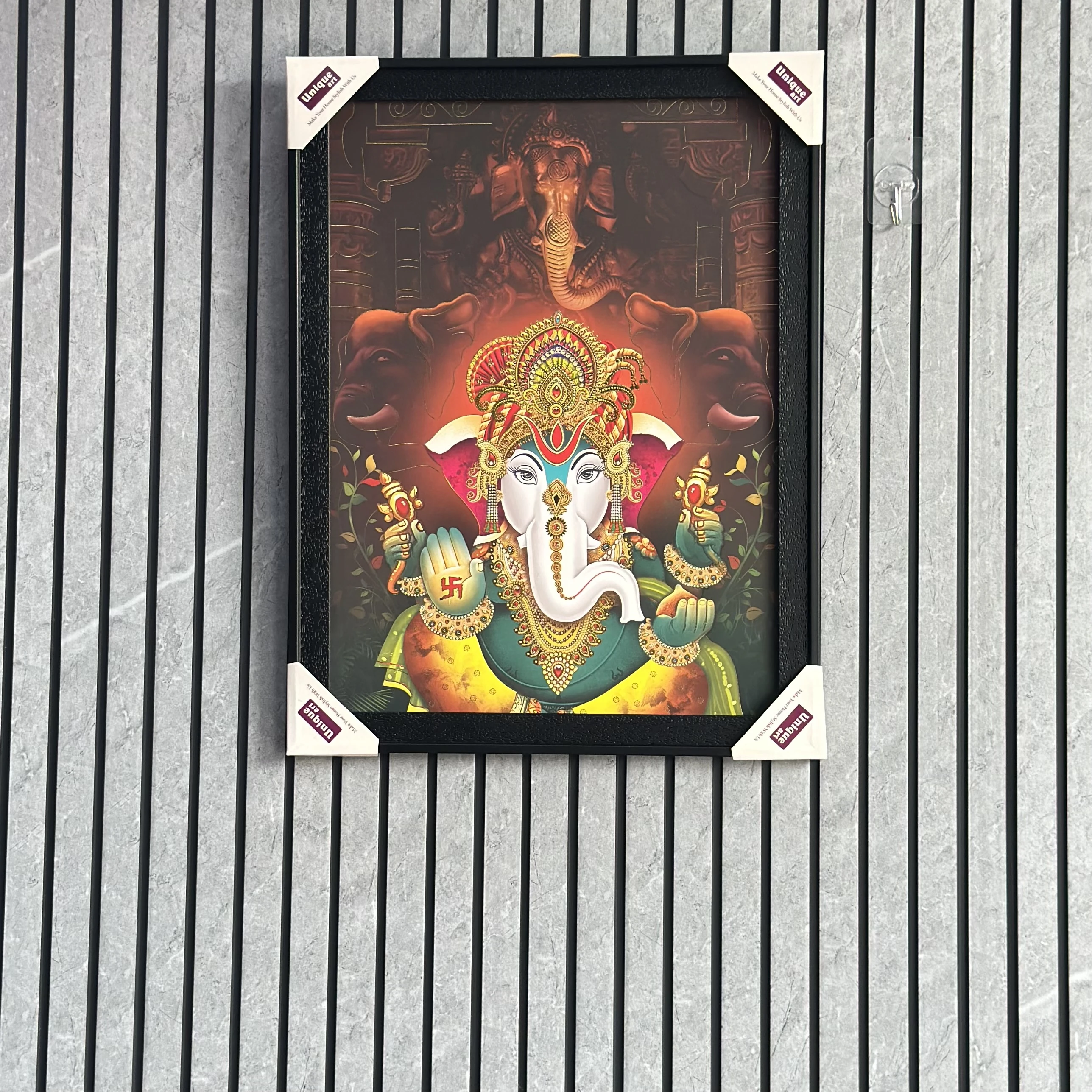 Lord Ganesha LED backlit photo frame(SKU-7YFE9D)