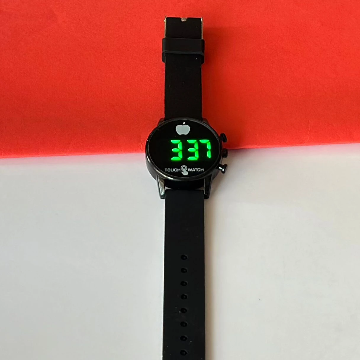 Kids digital watch with a silicone strap
