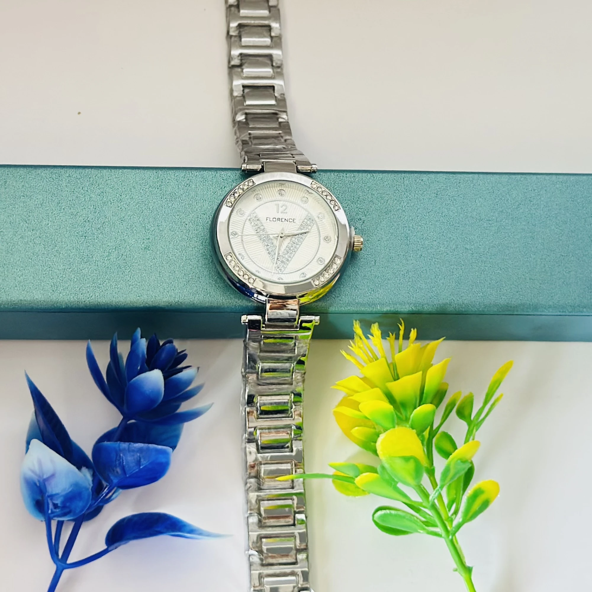 Silver -tone analog watch