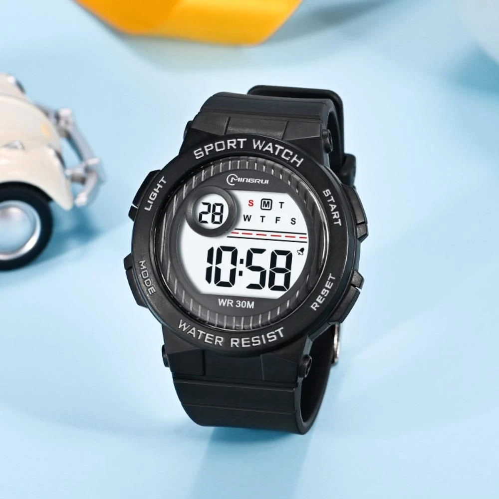 Mingrui or Vizion brand kids' digital sports watch.