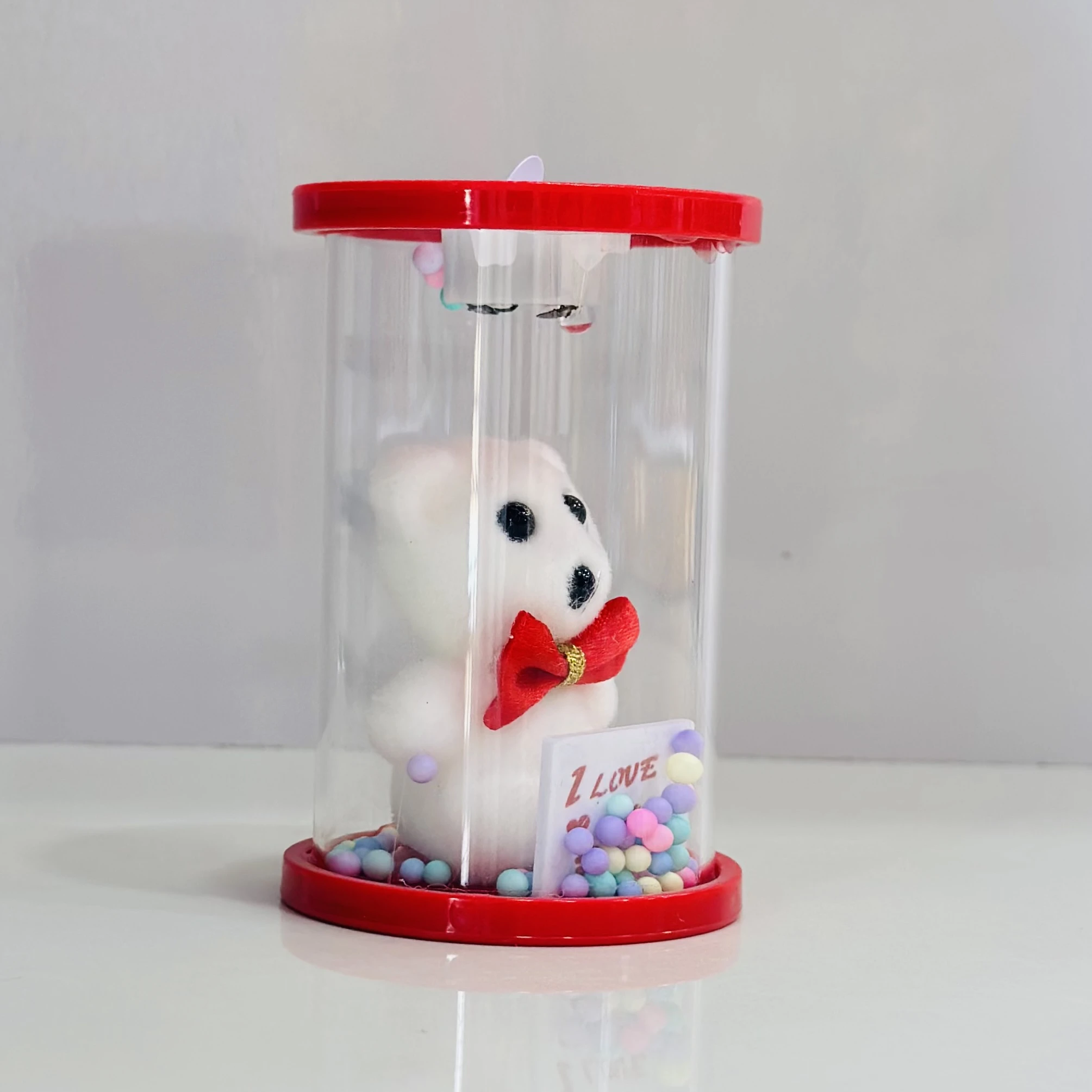 Love Teddy with Light in Glass(SKU-2KL9J1))