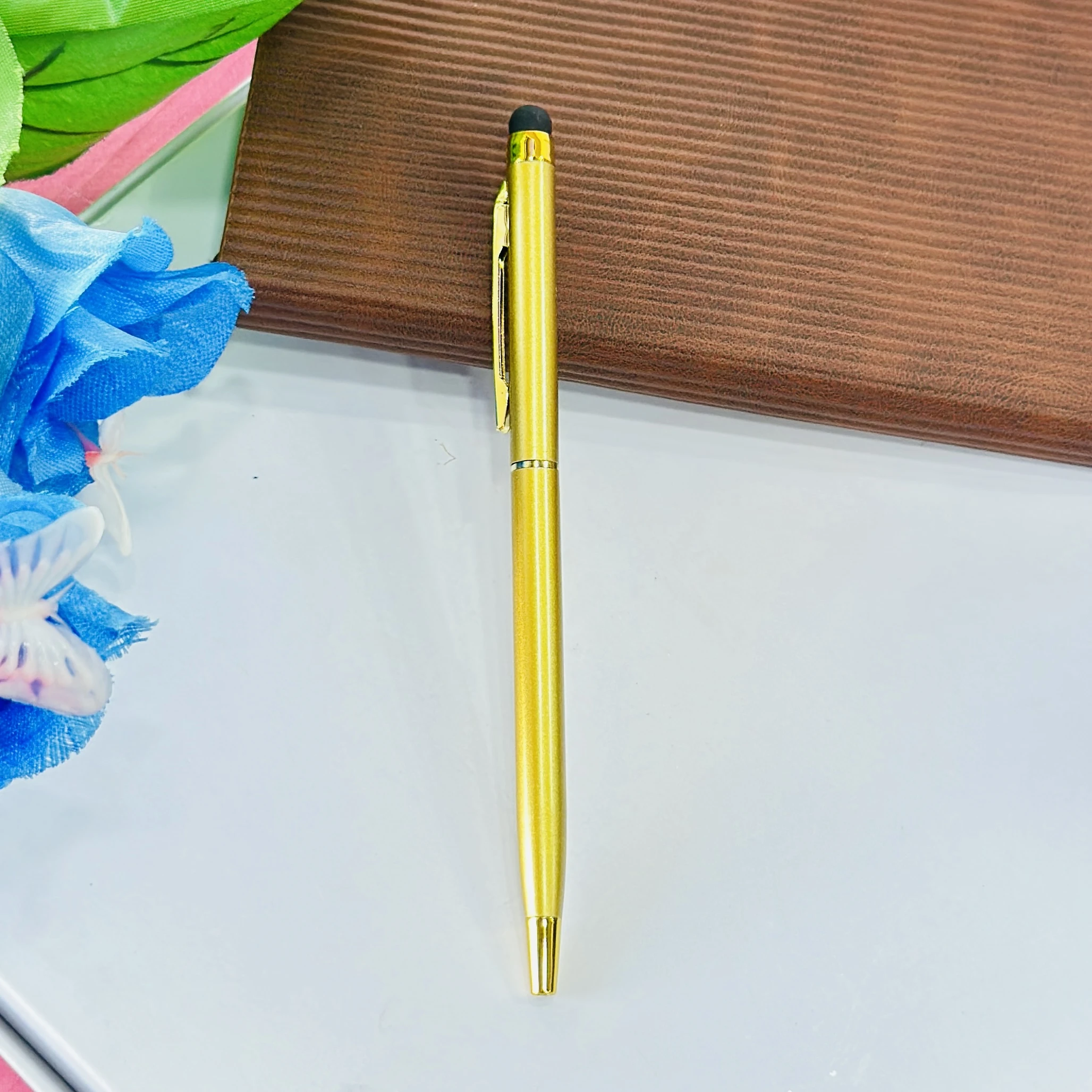 metallic gold ballpoint pen