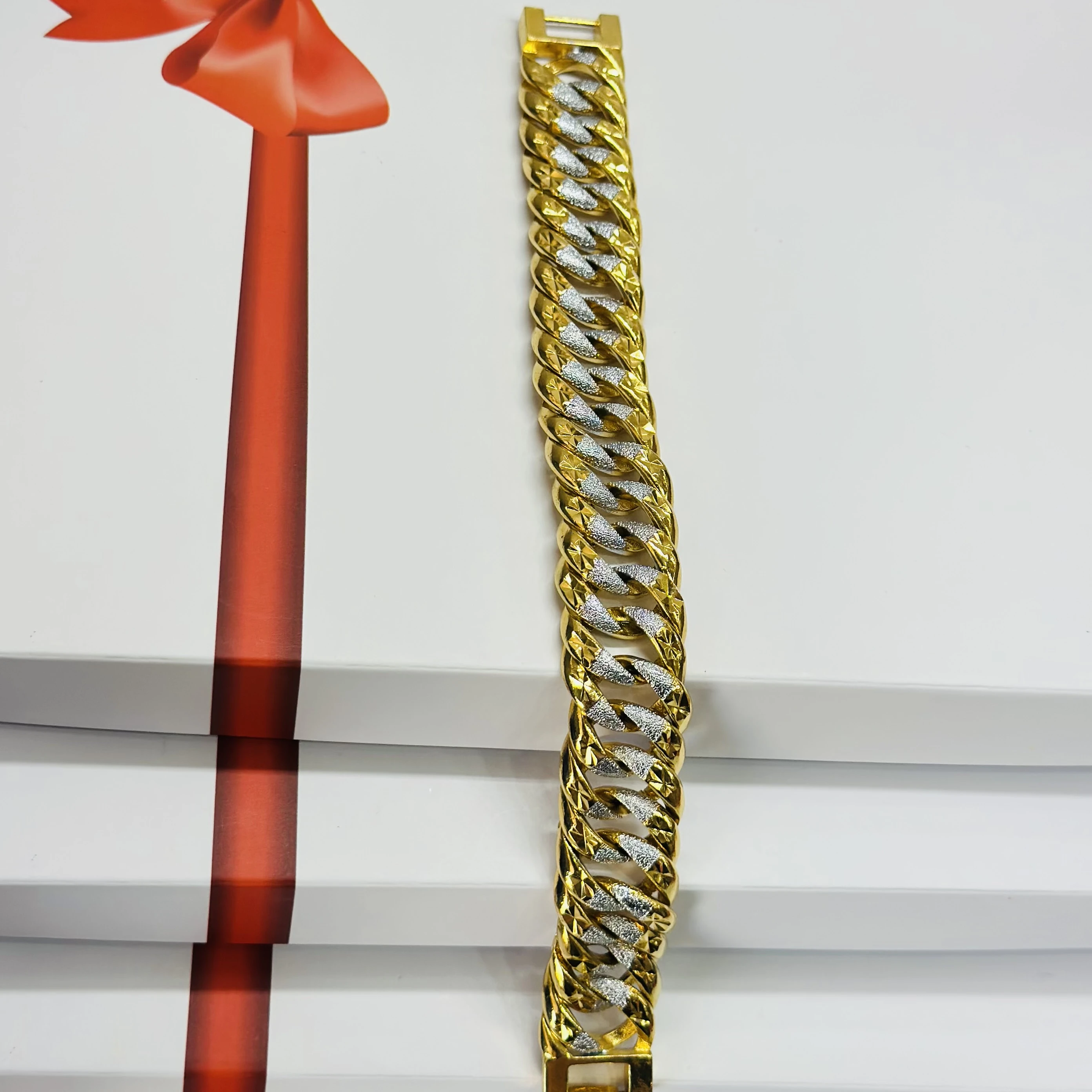 1 GRAM GOLD DIAMOND BRACELET FOR MEN