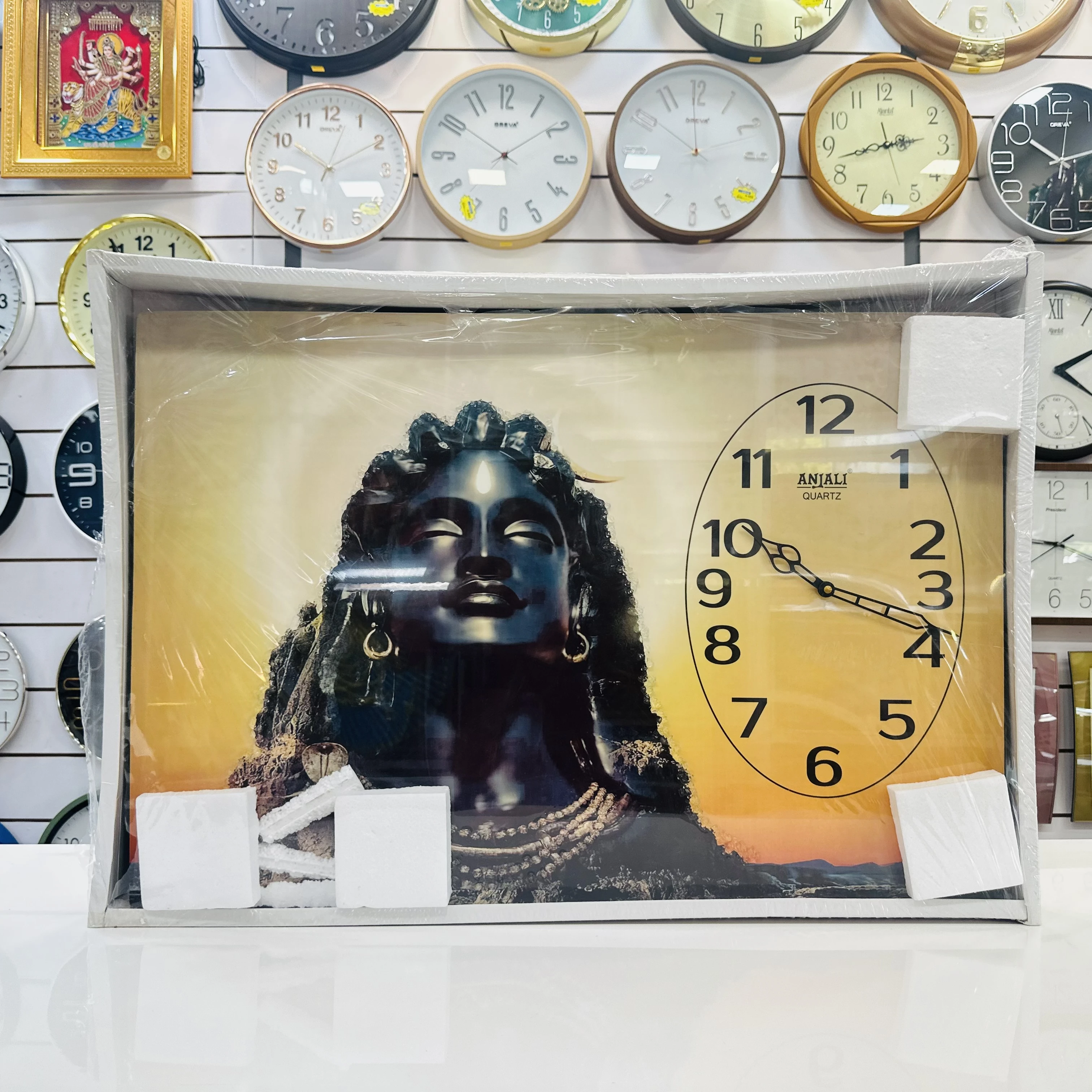Adiyogi Idol Wall Clock(SKU-8Q7HN3)