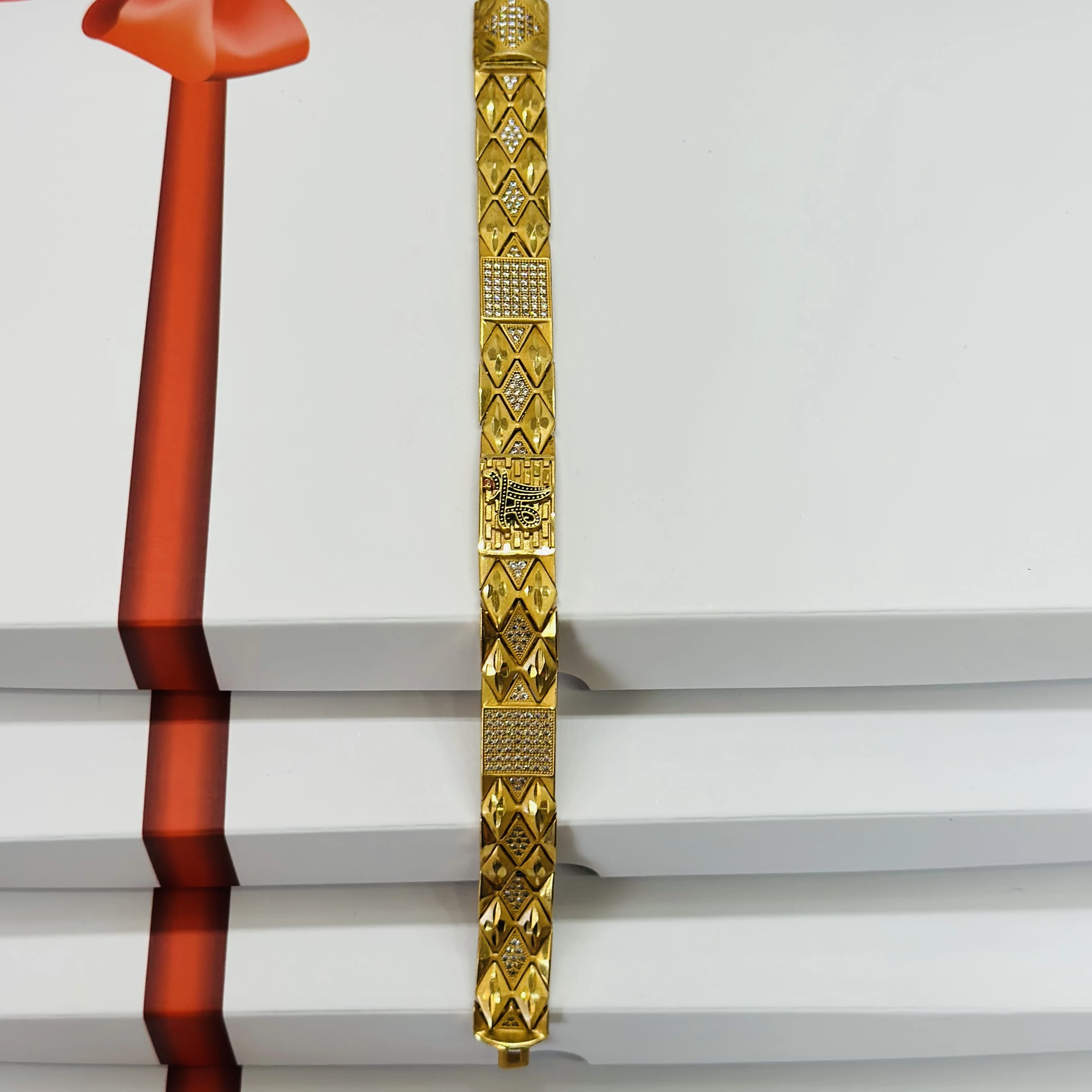 1 GRAM GOLD DIAMOND BRACELET FOR MEN