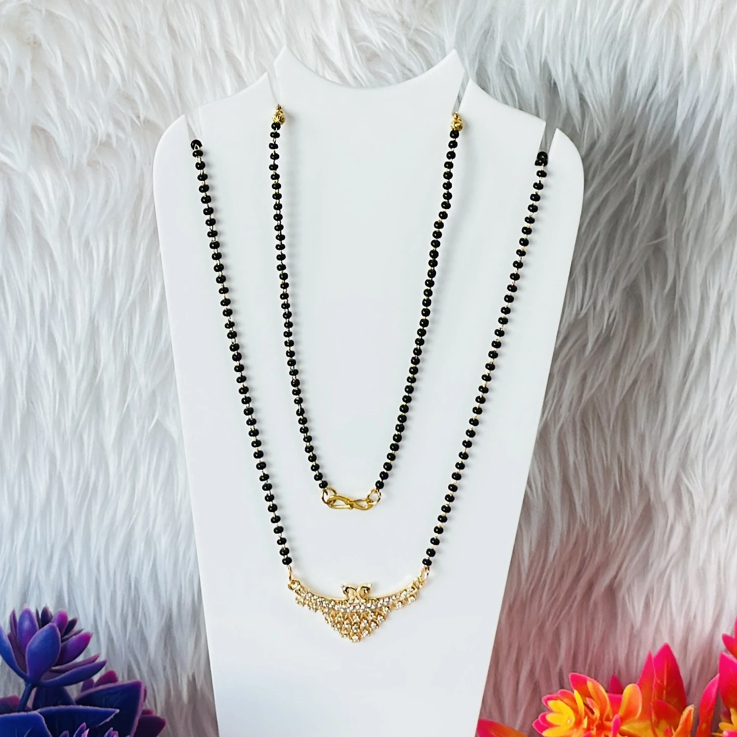 Gold plated mangalsutra