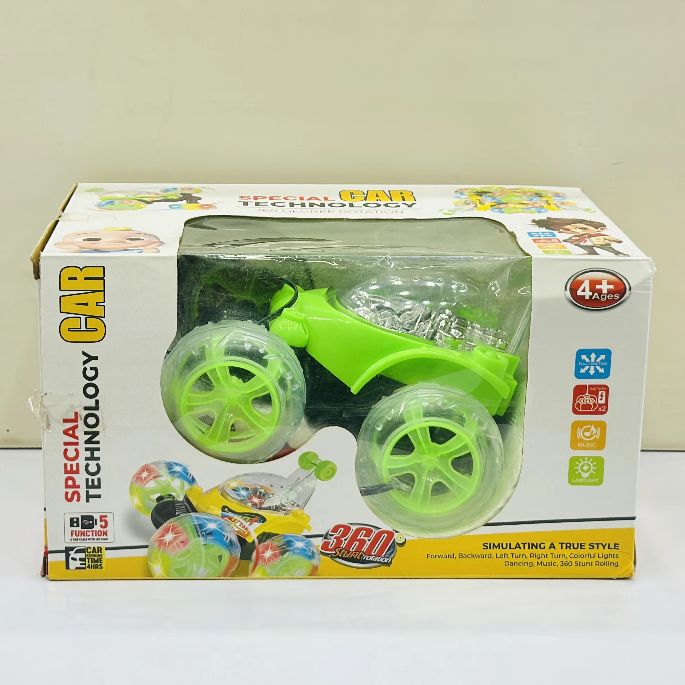Remote control "Special Technology" stunt car.