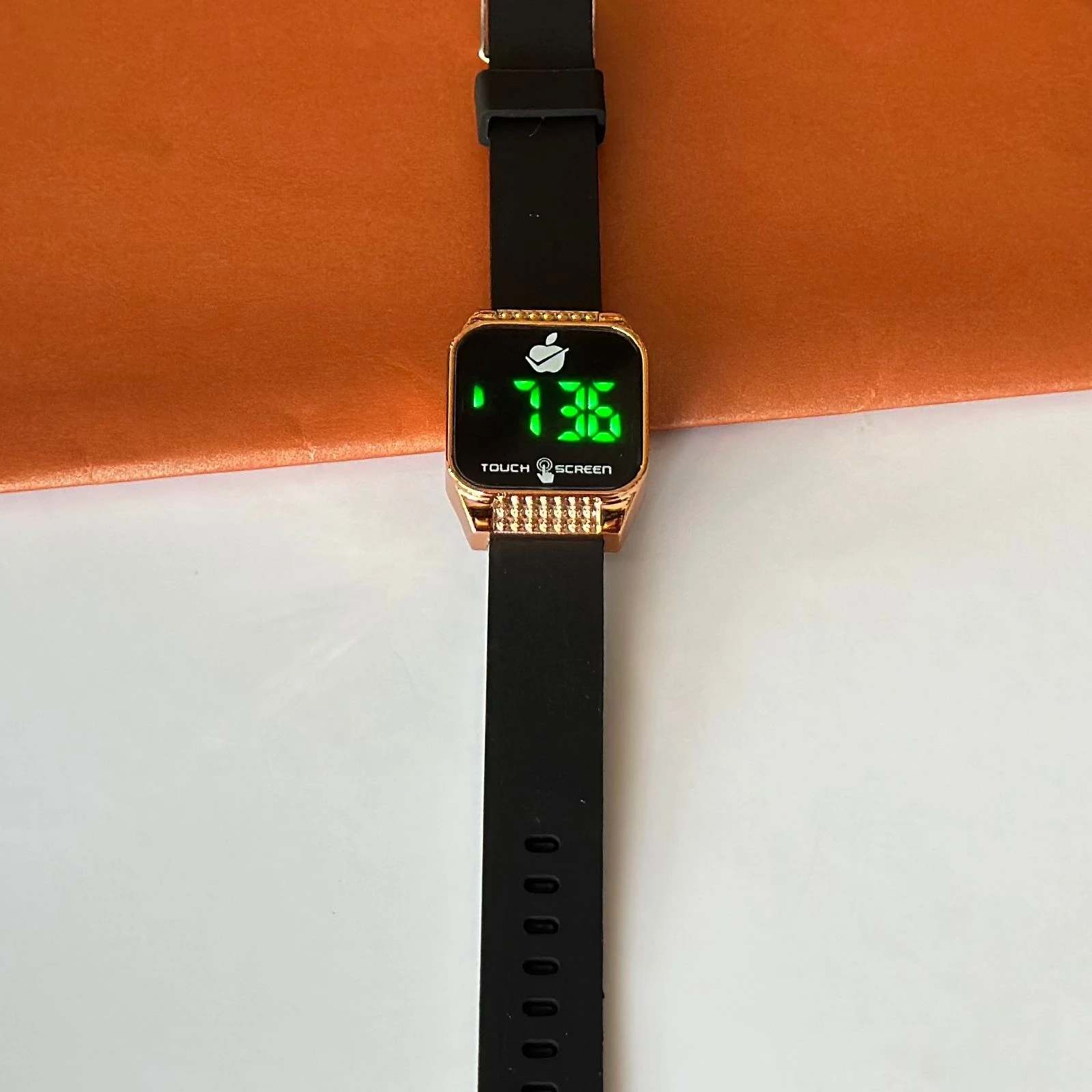Black digital watch
