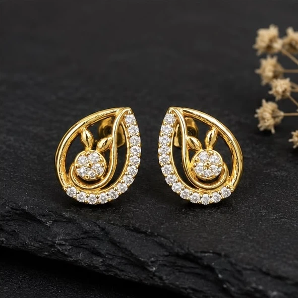 Joyalukkas 22KT gold stud earrings