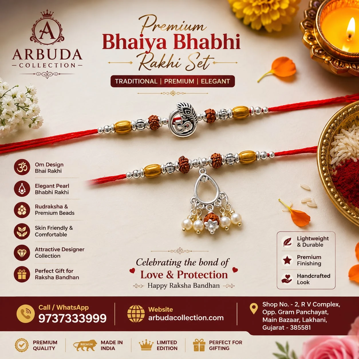 Bhai Bhabhi Rakhi Set