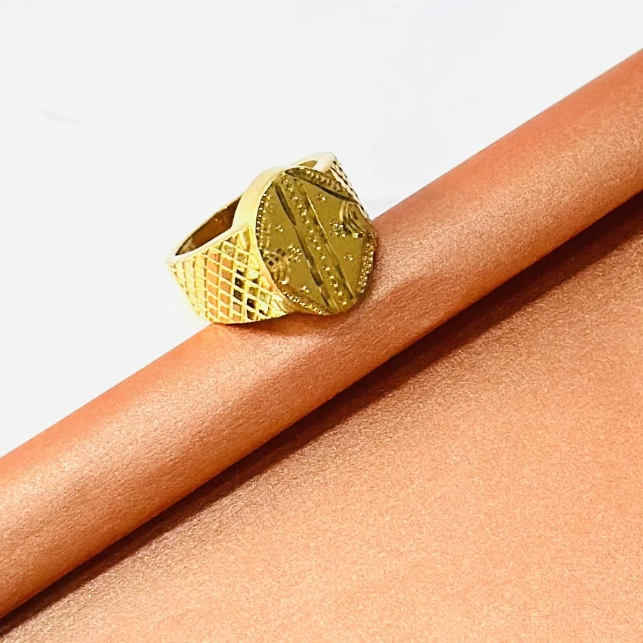 HighQuality Gold Look Finely Detailed Handmade Ring for men