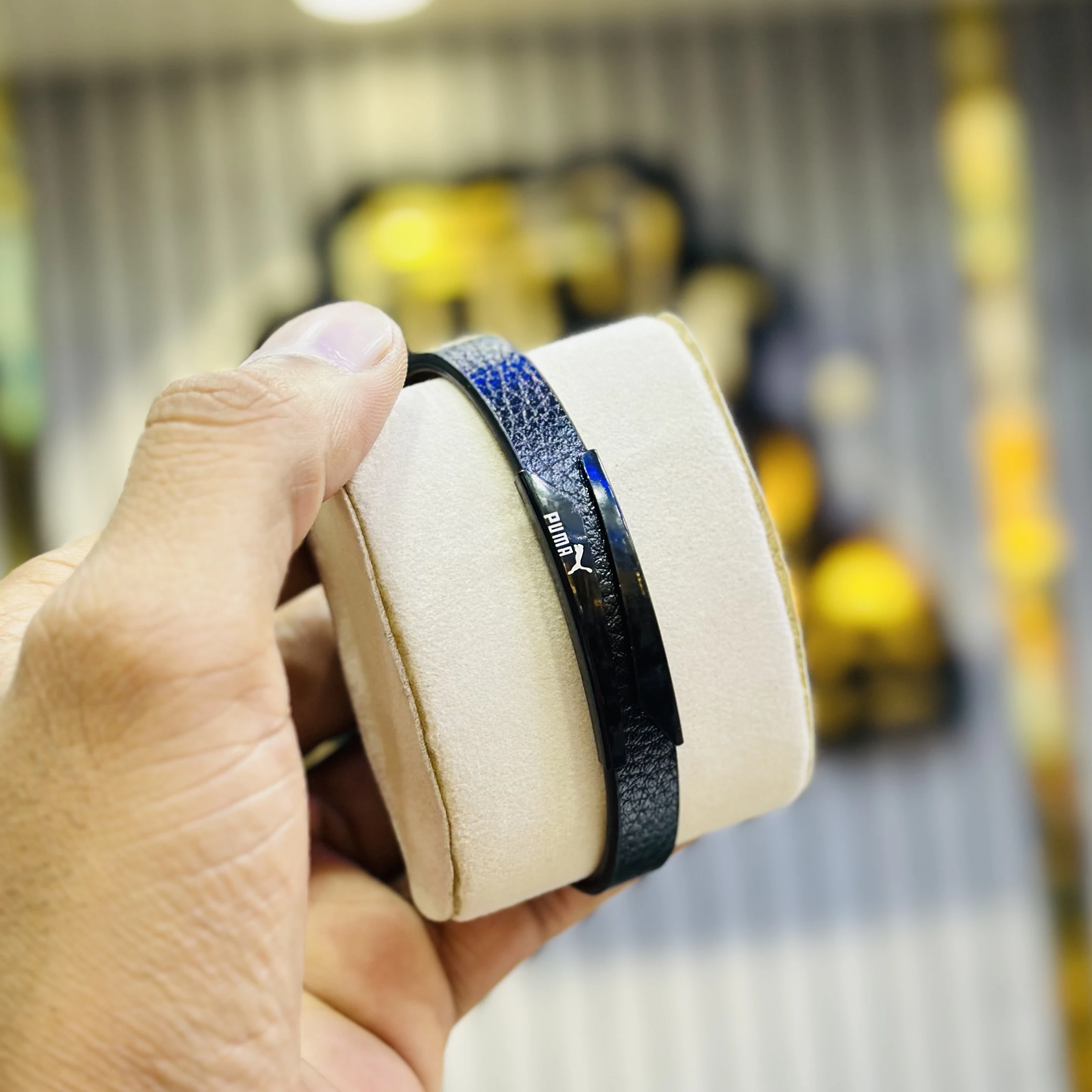 Men’s Classic Leather Beaded Bracelet