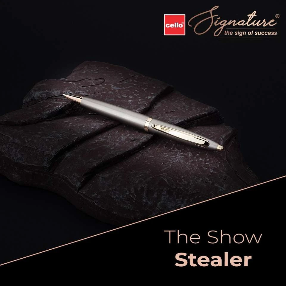 Cello Signature Crème Ivory Ball Pen.
