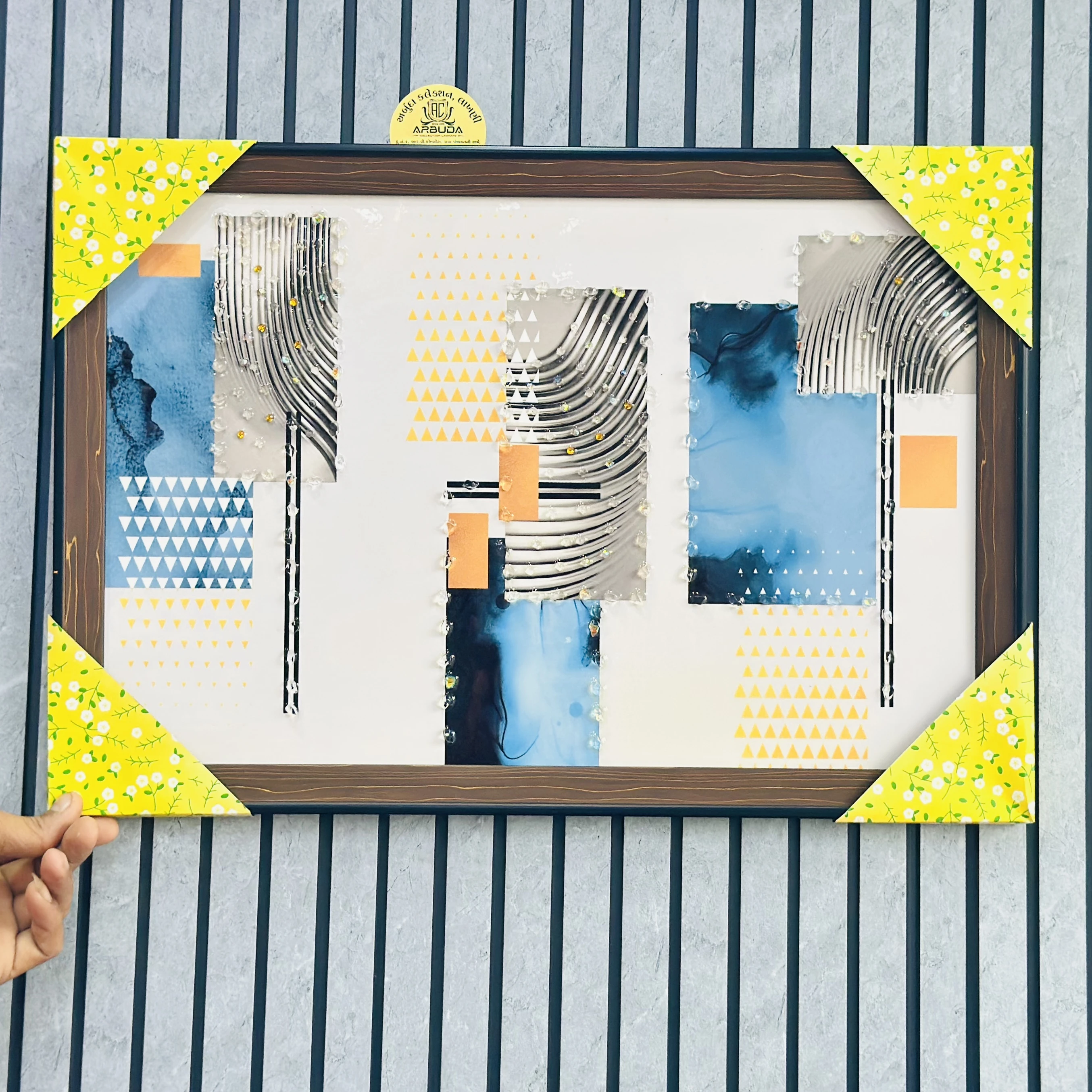 abstract wall art piece(SKU-AO3Y4X)