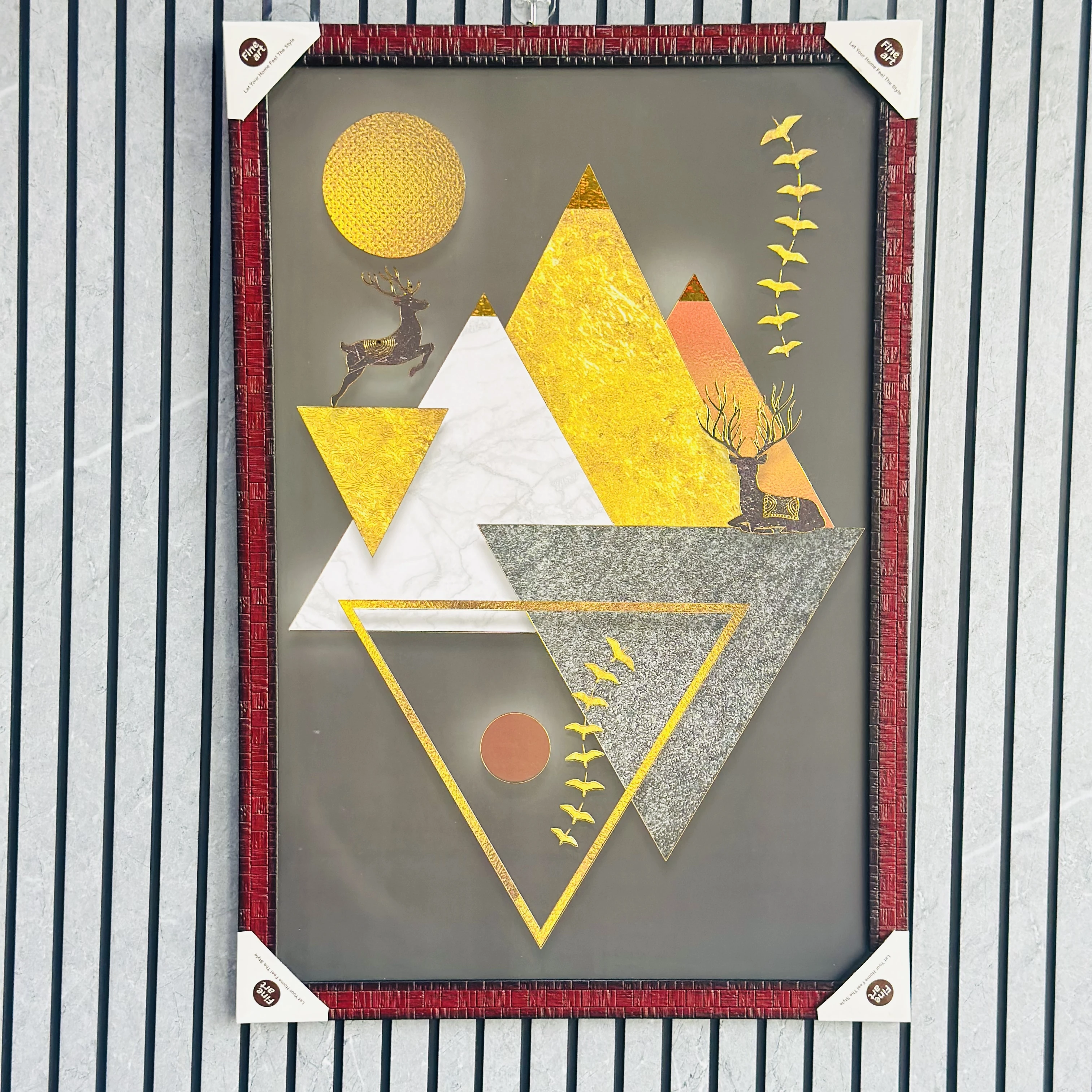 Modern , abstract, and geometric painting (SKU-G3MHKB)