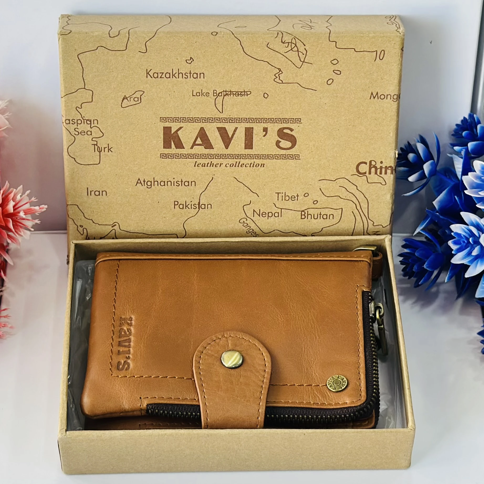 Kavi's genuine leather men's wallet