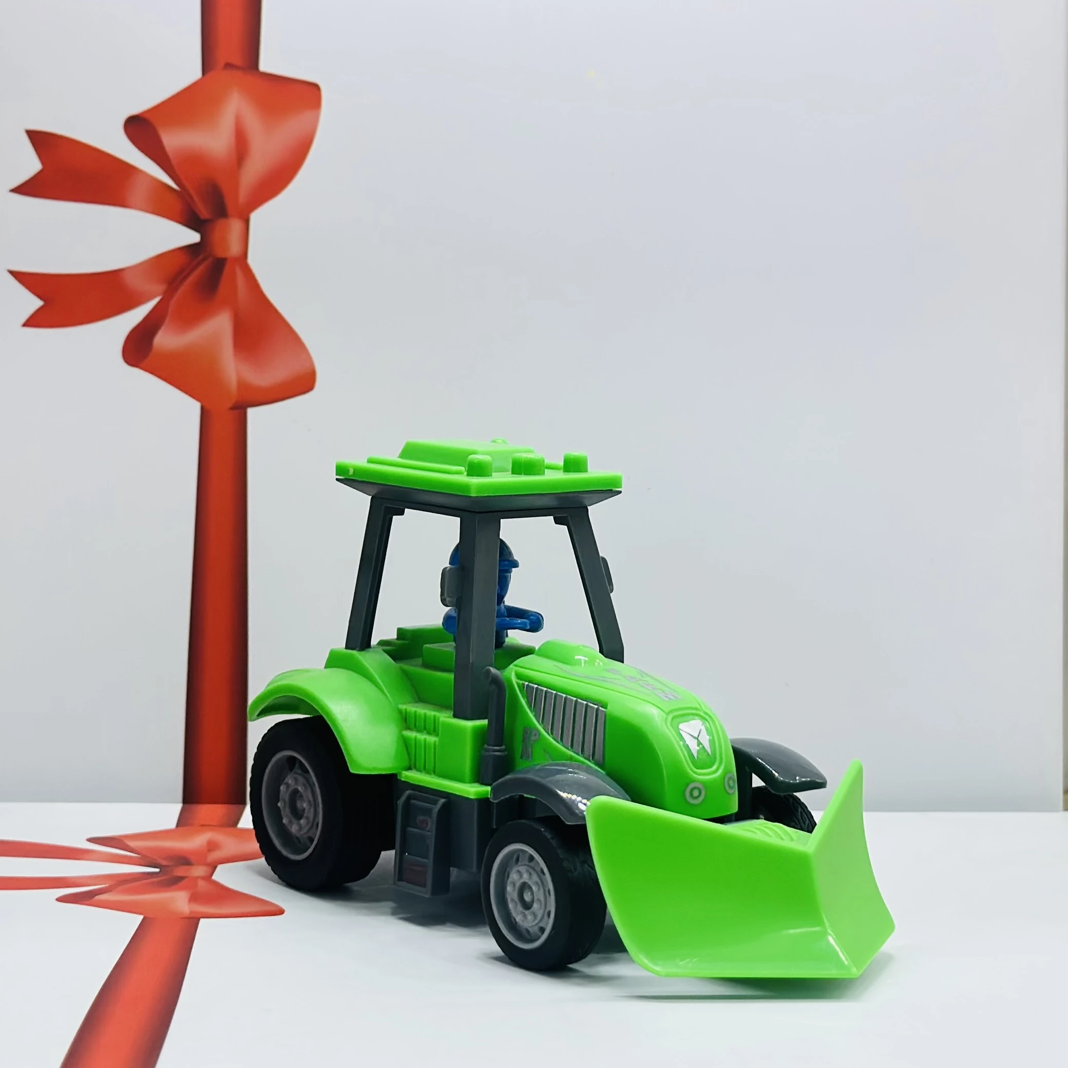Green toy tractor