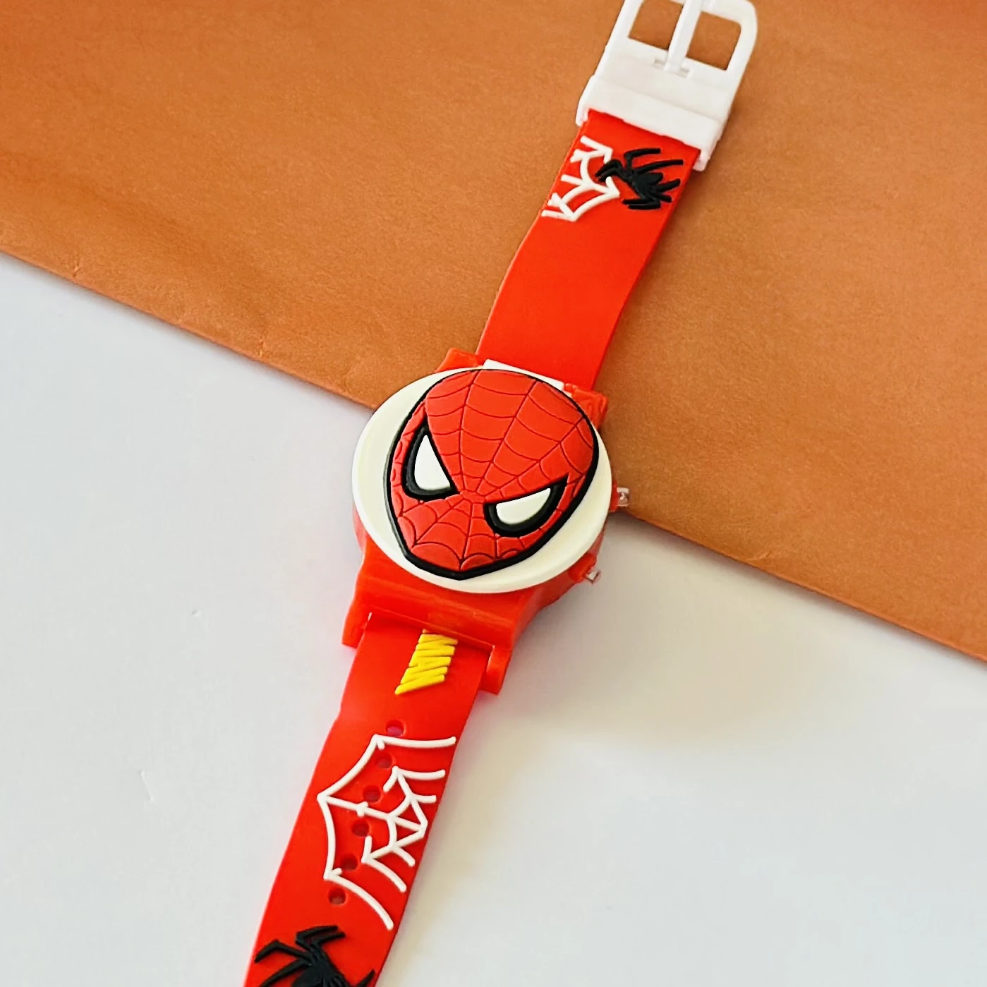 kids' digital Spiderman watch