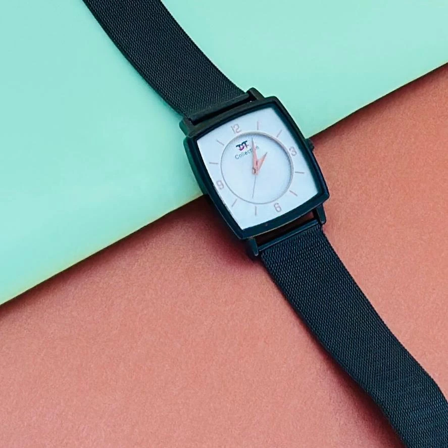 Black analog watch