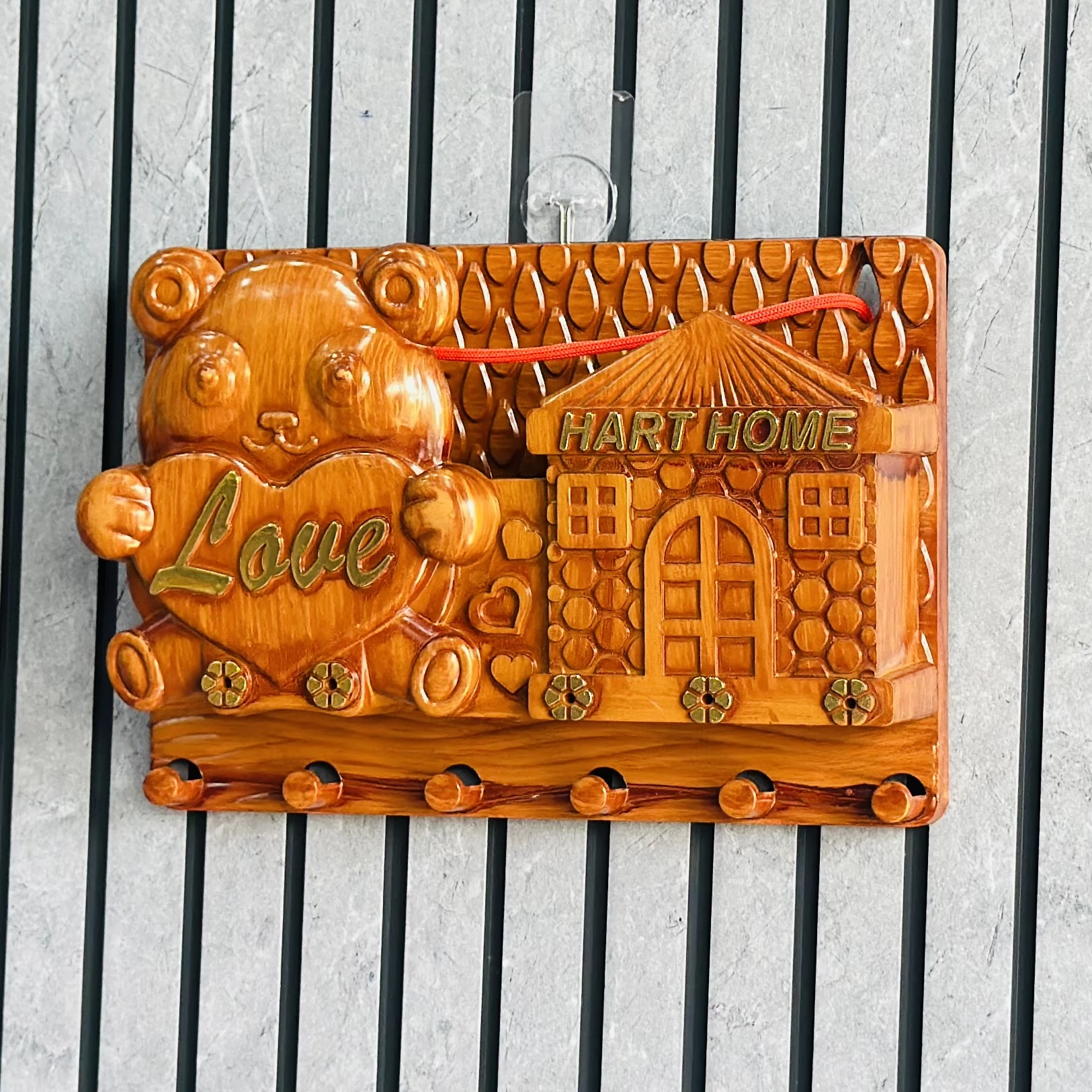 Wooden key holder (SKU-45C2SG)