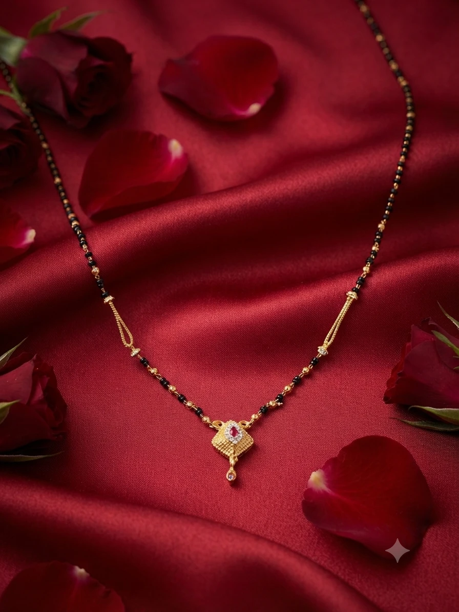 Jewellers gold-plated mangalsutra