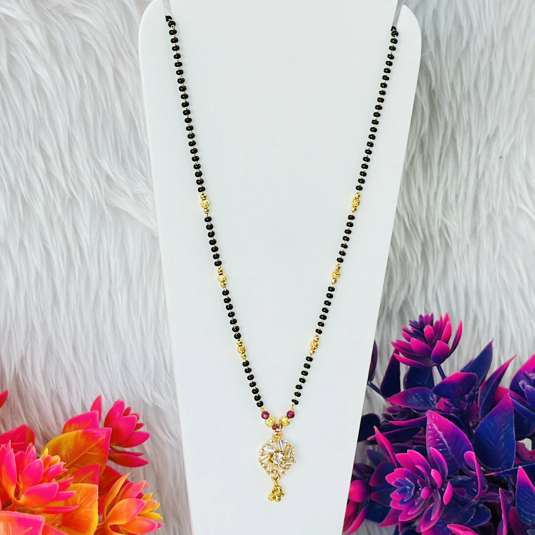 Gold plated mangalsutra