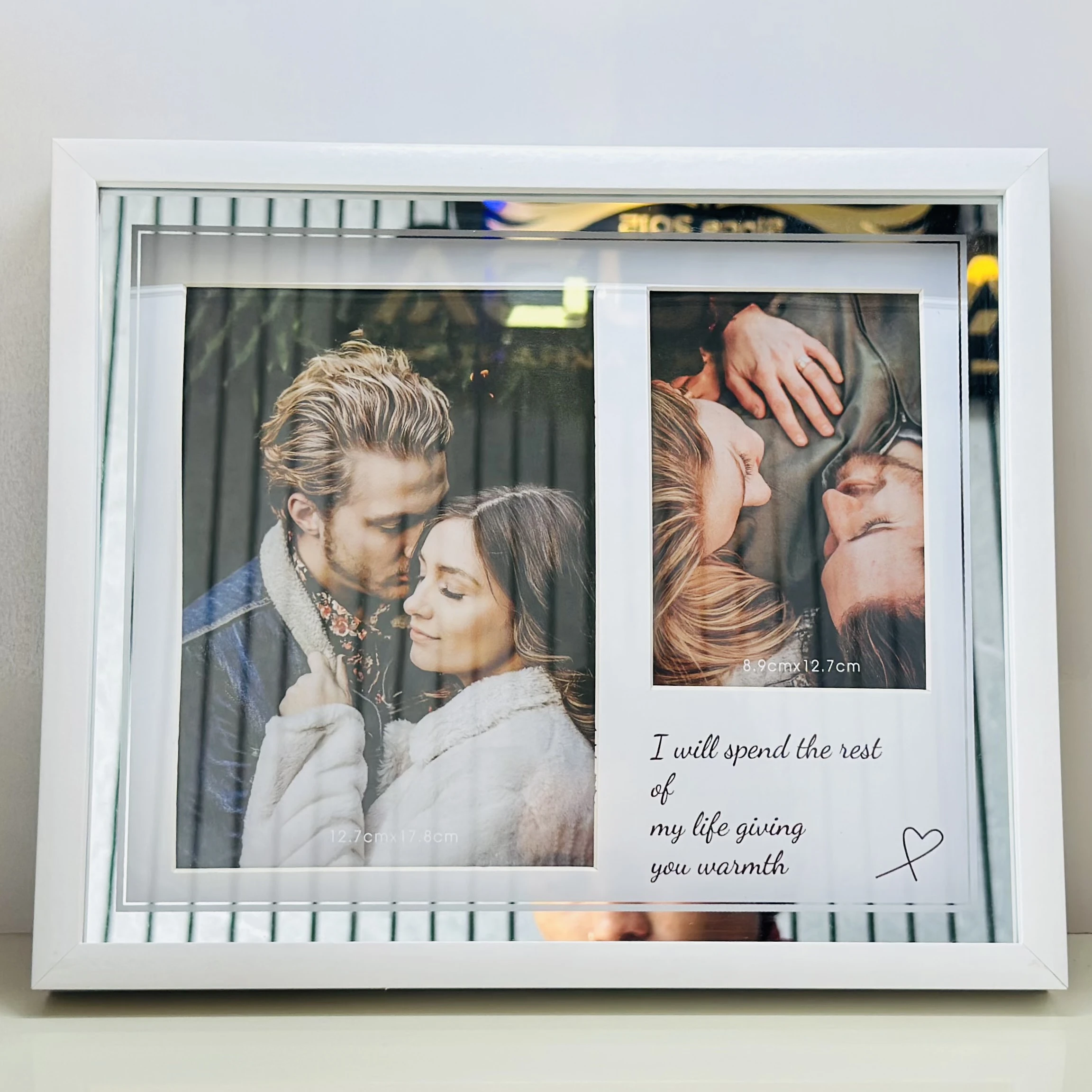 LED Wooden Wadding Photo Frame (SKU-AD2LGC)