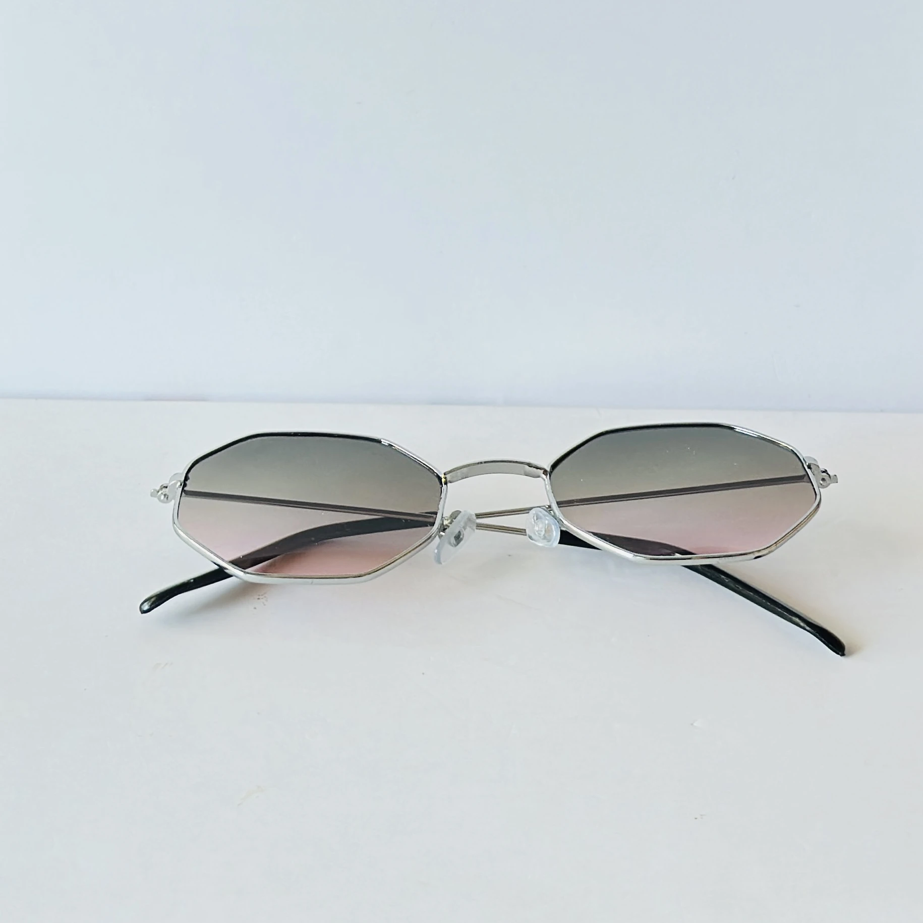 Pink Geometric UV Protection Sunglasses for Women