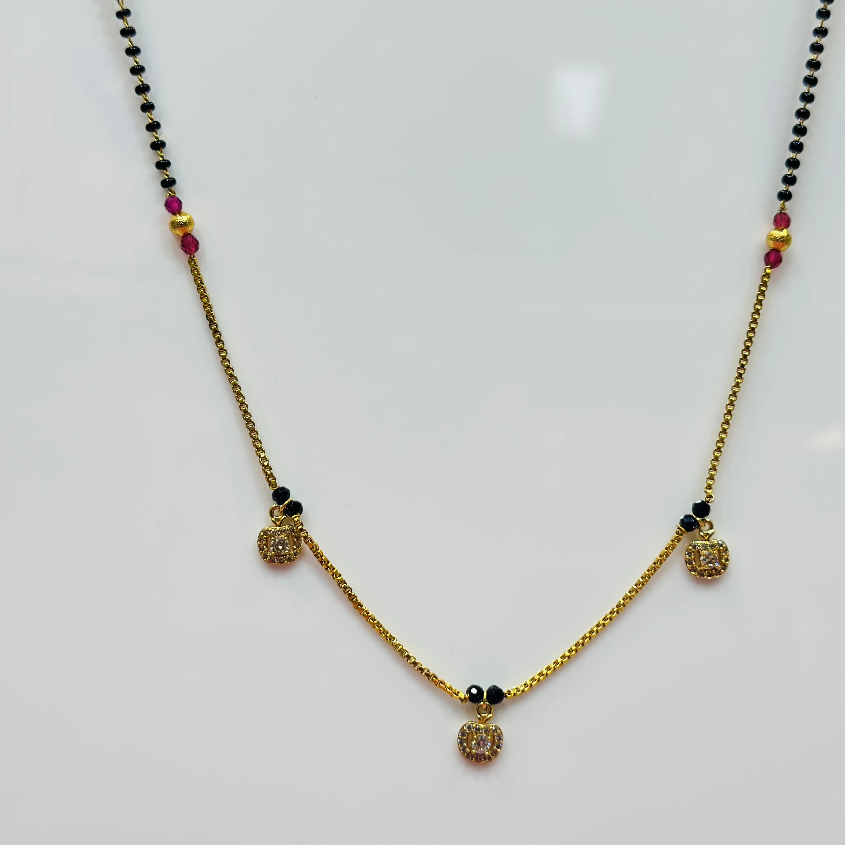 Gold plated mangalsutra