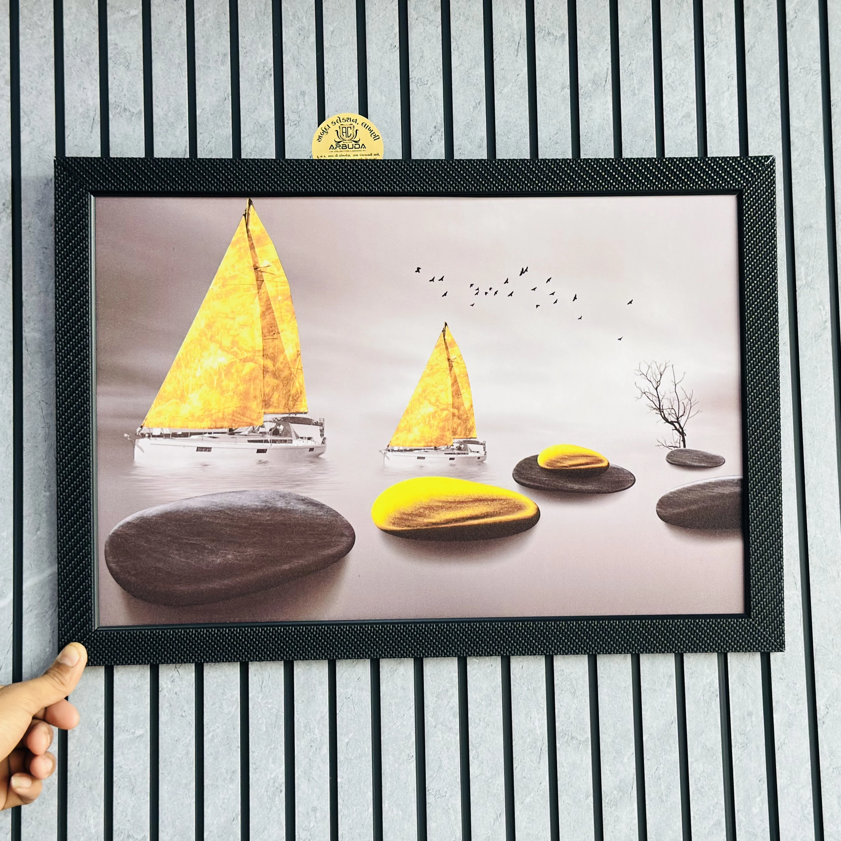 seascape with two sailboats(SKU-SYEZHY)