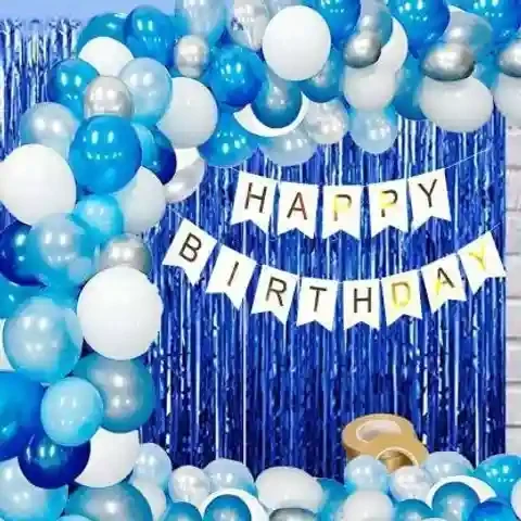 Happy Birthday Foil Banner Decoration Set