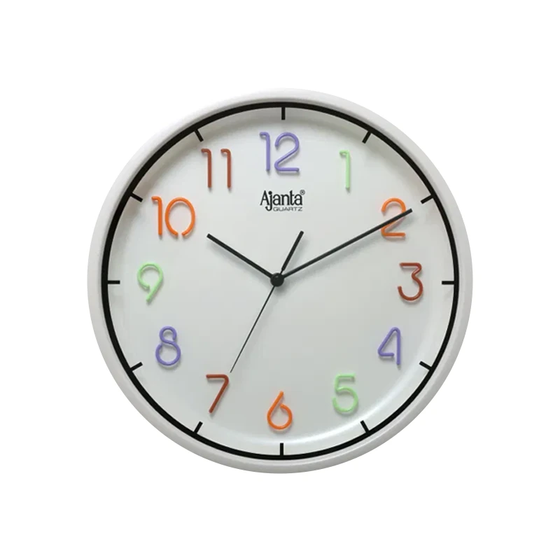 Ajanta Designer Wall Clock, specifically model 2297 in sleek white.