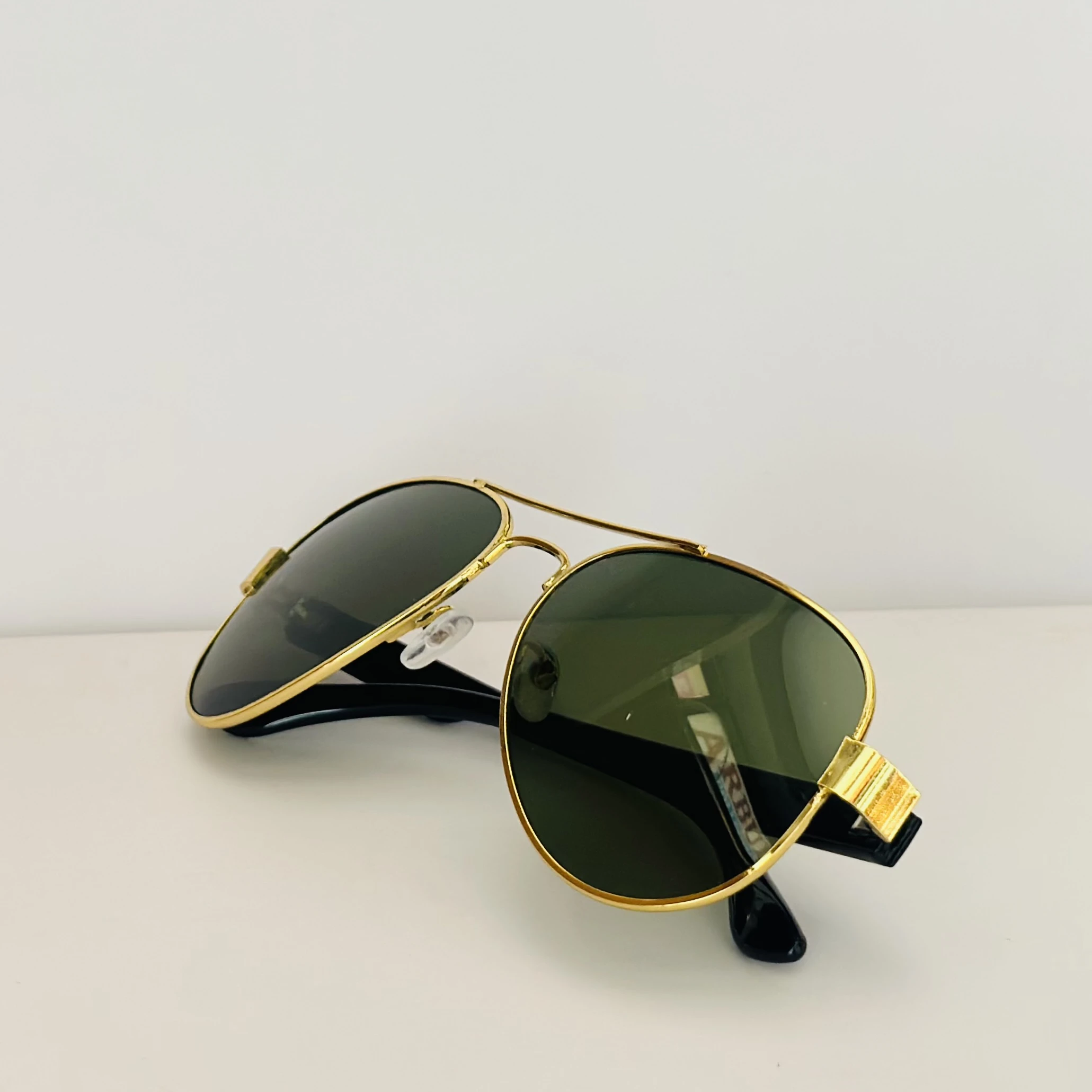Black aviator sunglasses