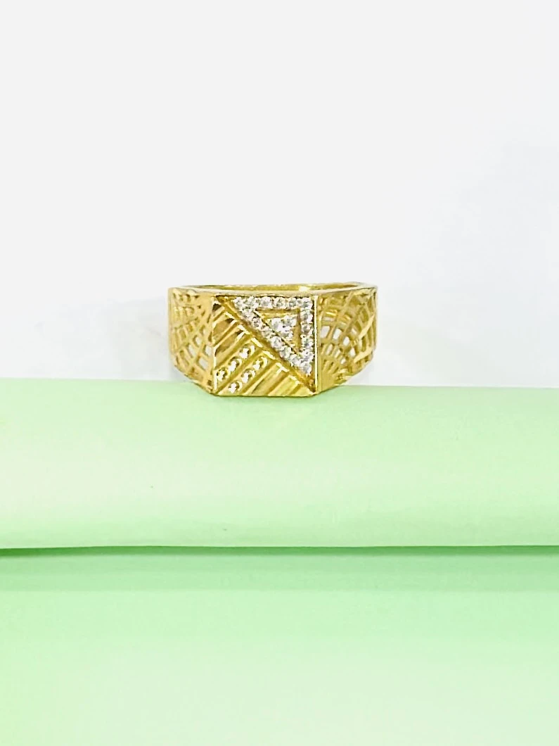 Gold plated men's ring