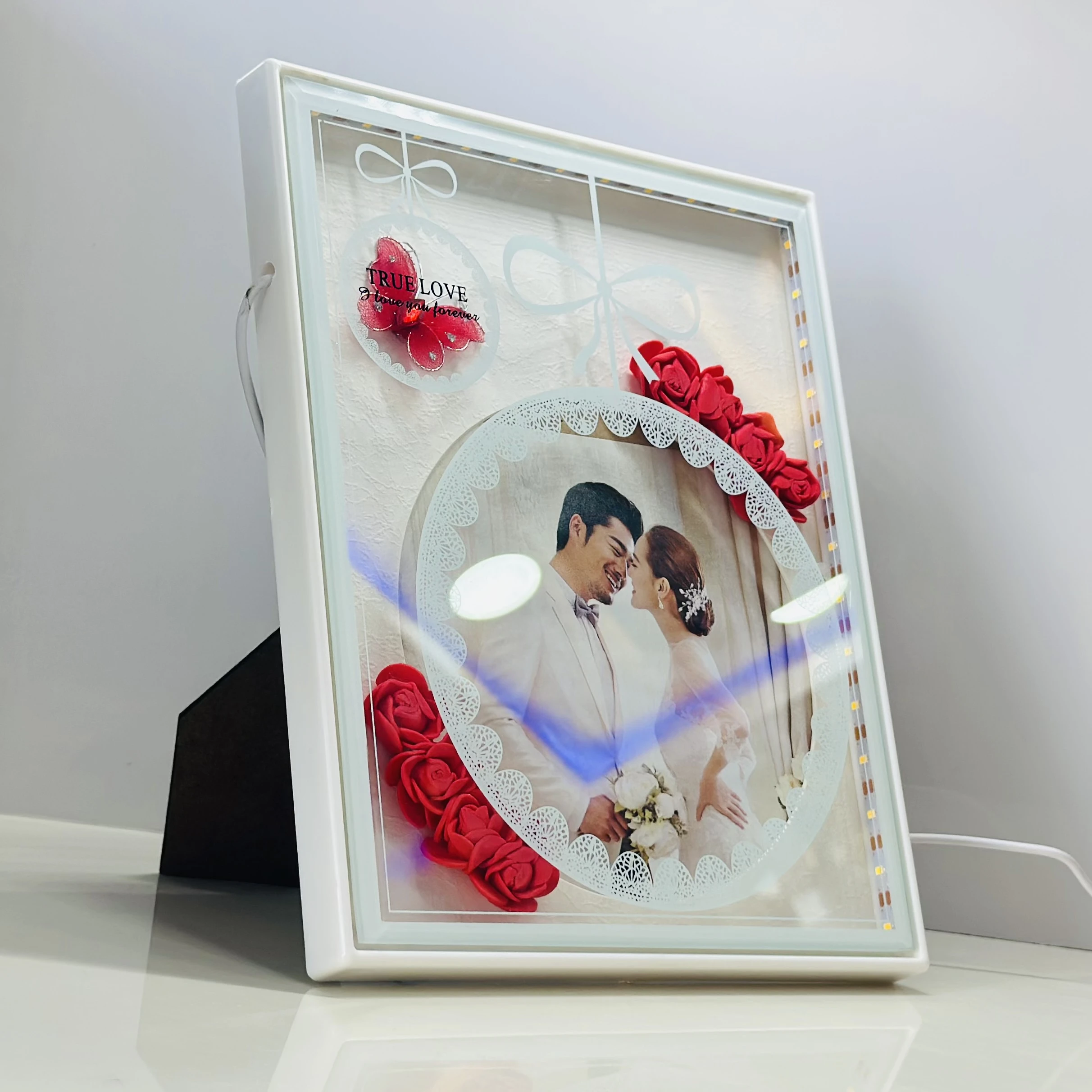 personalized LED Magic Mirror Photo Frame.(SKU-4BQJZF)