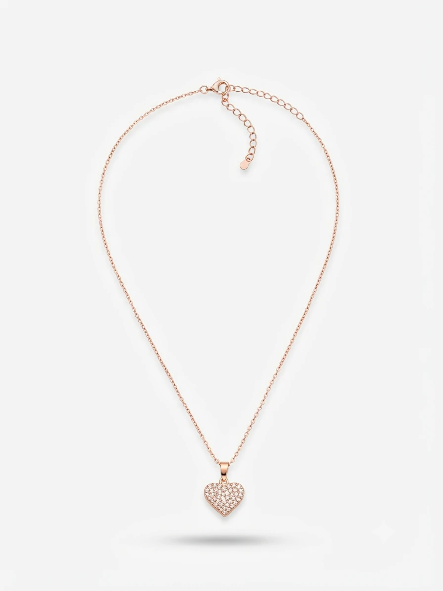 Salty accessories Haley studded heart necklace