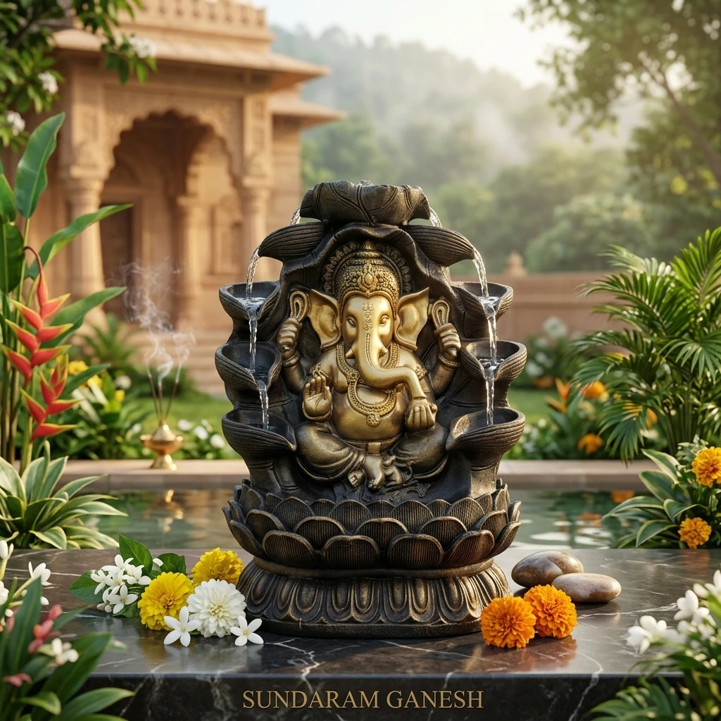 Ganesha tabletop water fountain