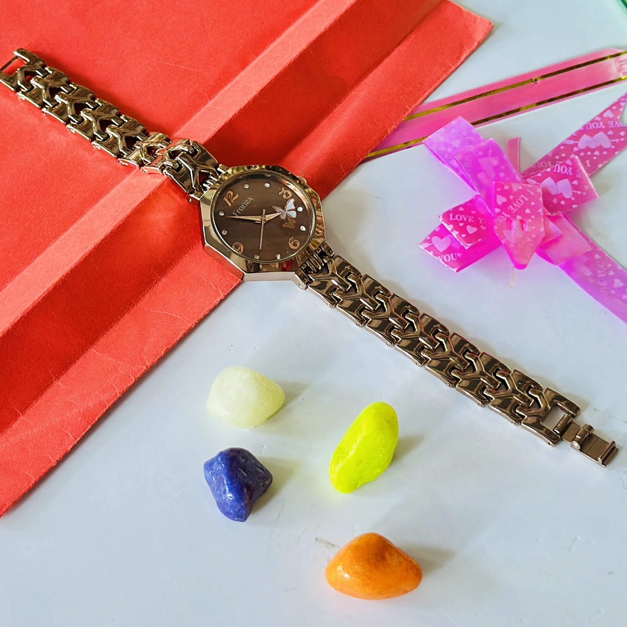 Analogx brand stainless steel wristwatch