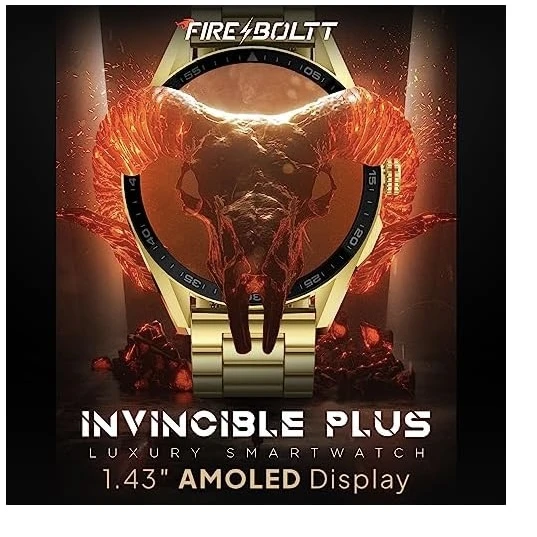 Fire Boltt Invincible Plus 1.43″ AMOLED Smartwatch… Model No..BSW117