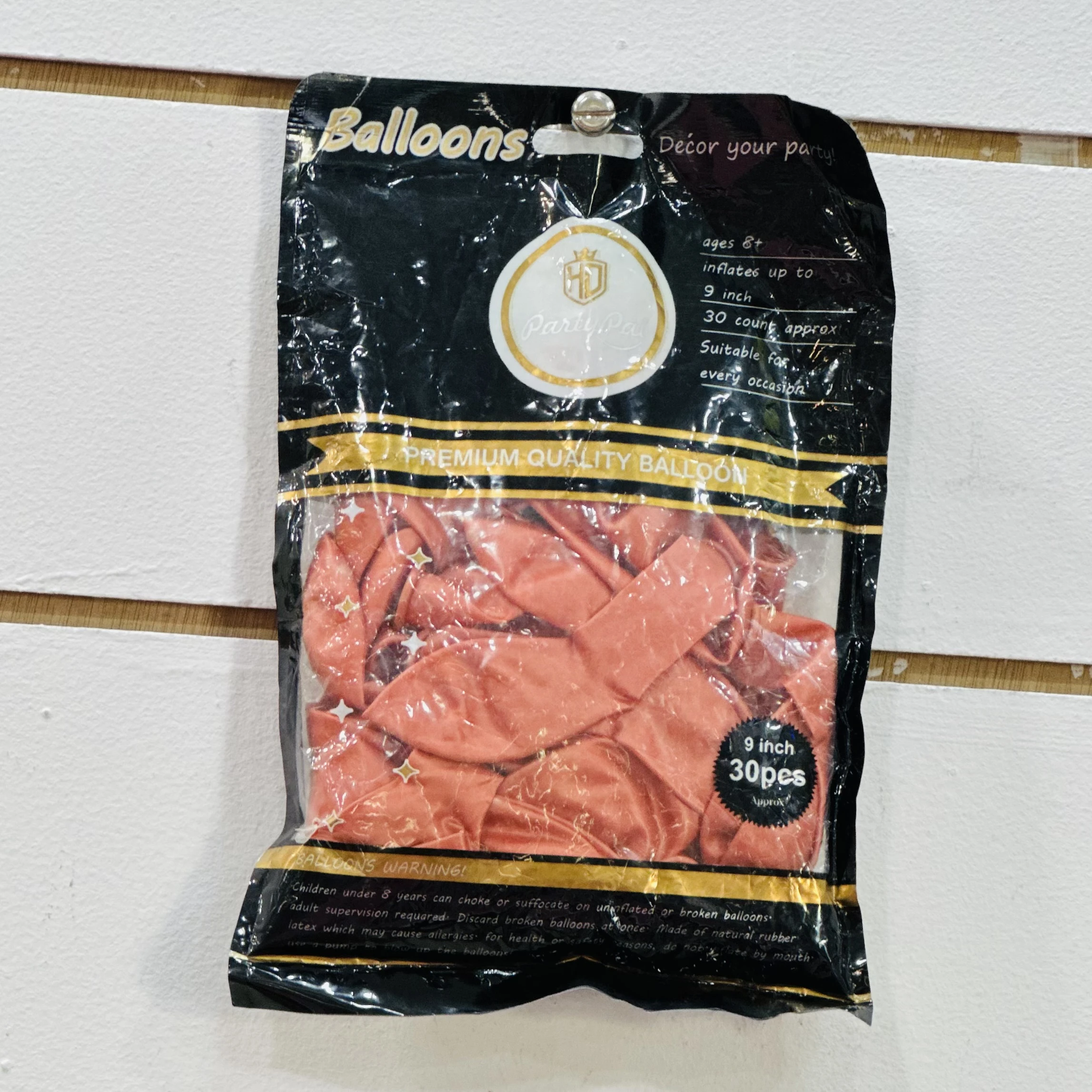 Package of HD PartyPal Professional Metallic Balloons.