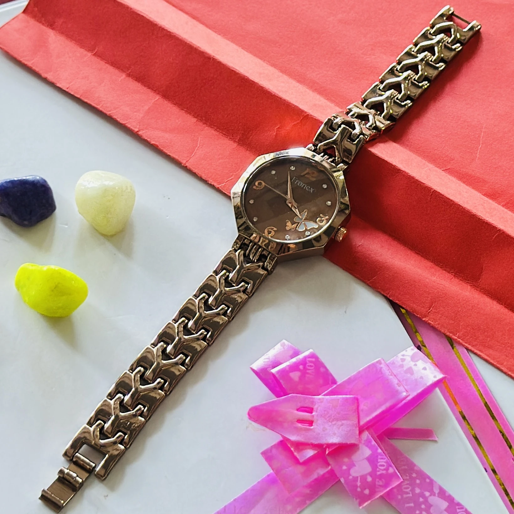 Analogx brand stainless steel wristwatch