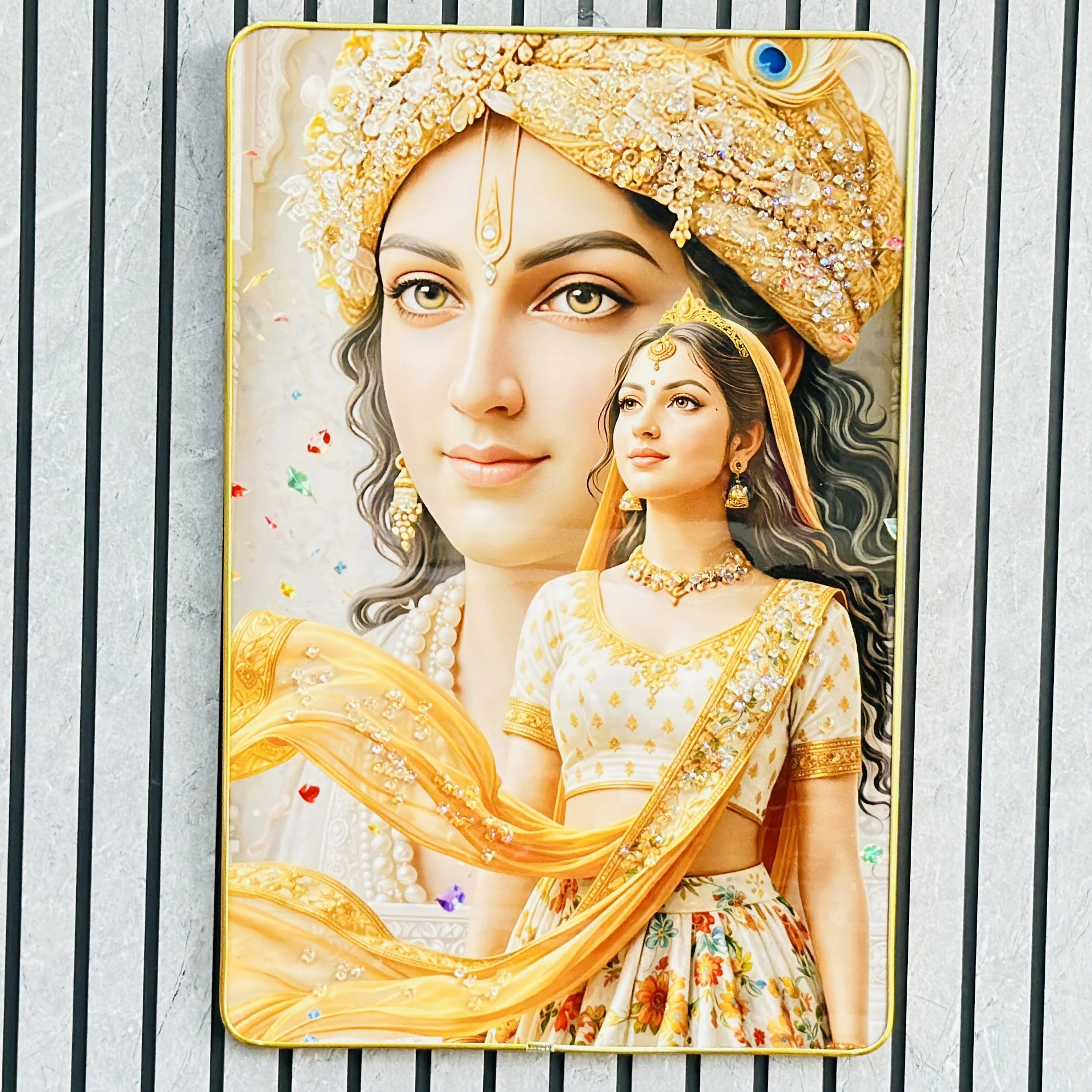 Radha Krishna Wall art piece ….. AB0GNG
