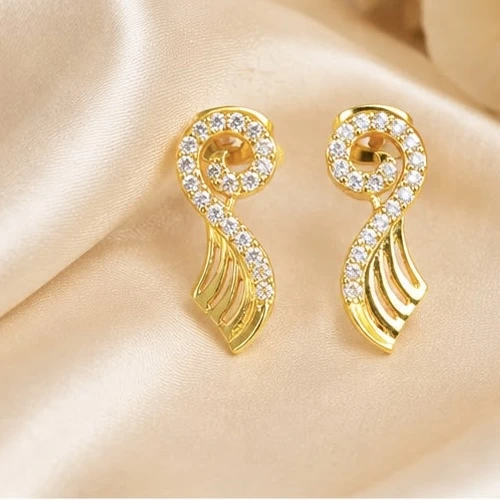 yellow gold earrings