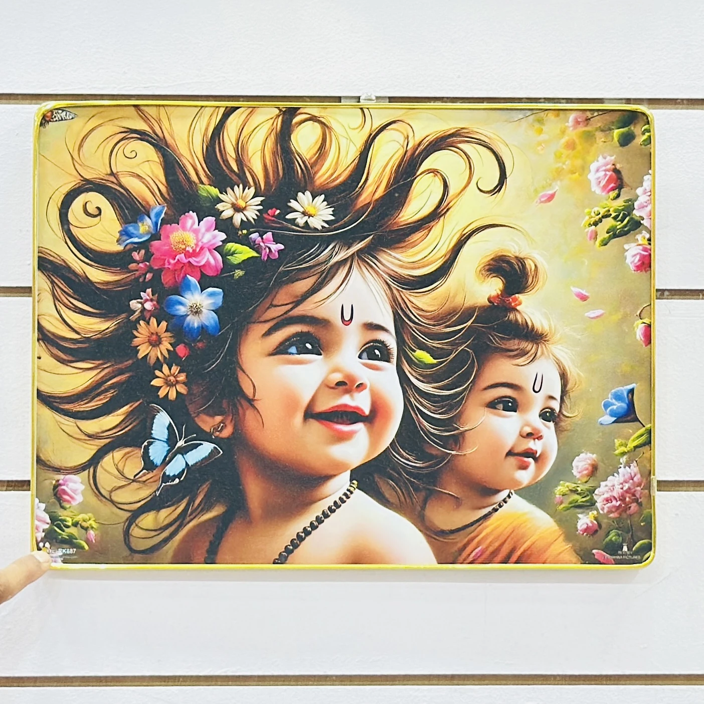 Baby Krishna decorative photo frame suitable for home decor. …..4JVZH