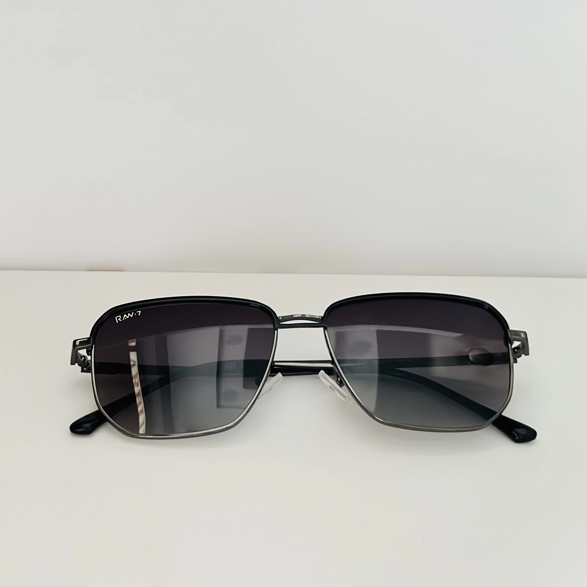 RAW-7 square metal sunglasses