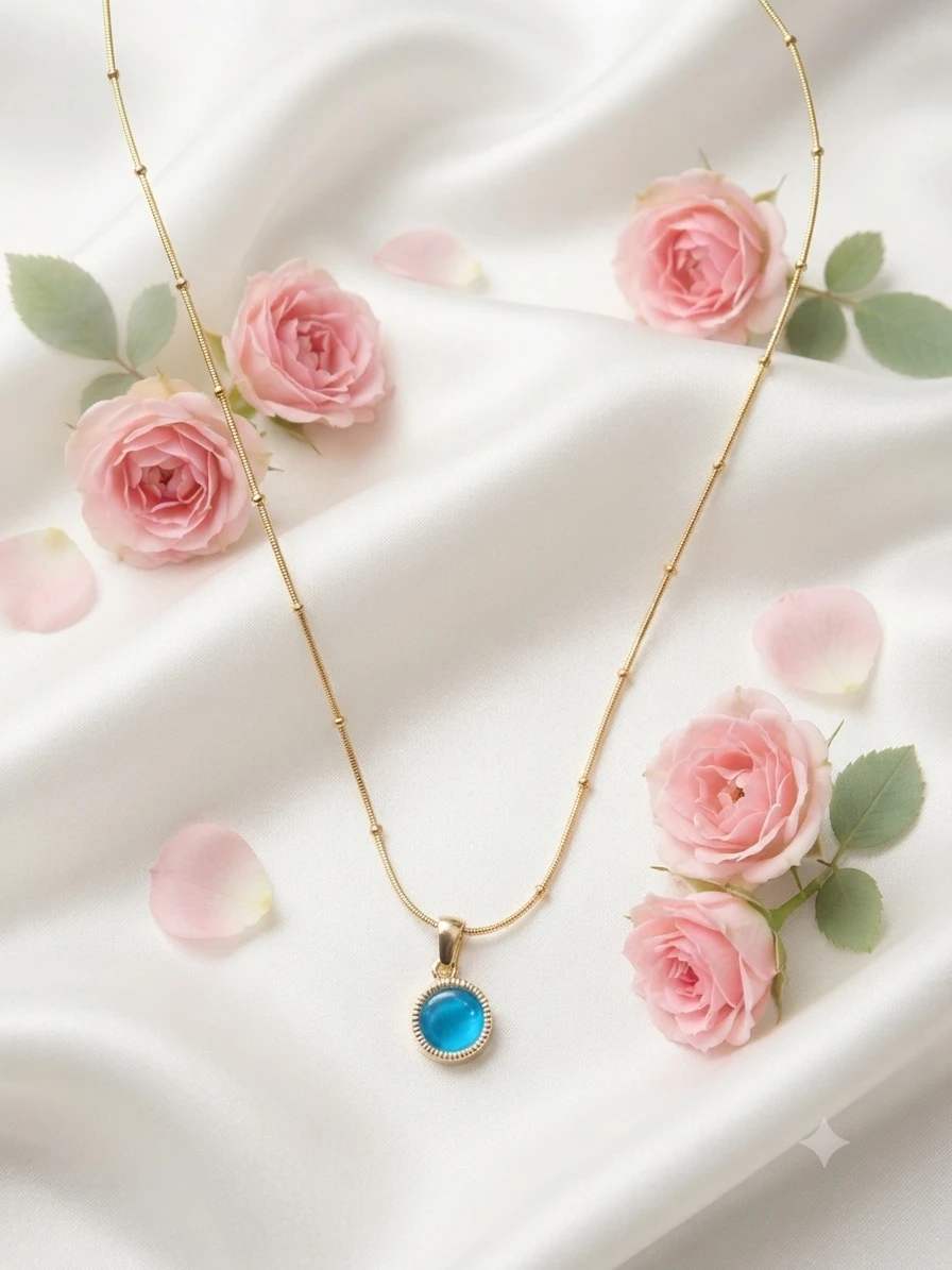 Gold -plated necklace