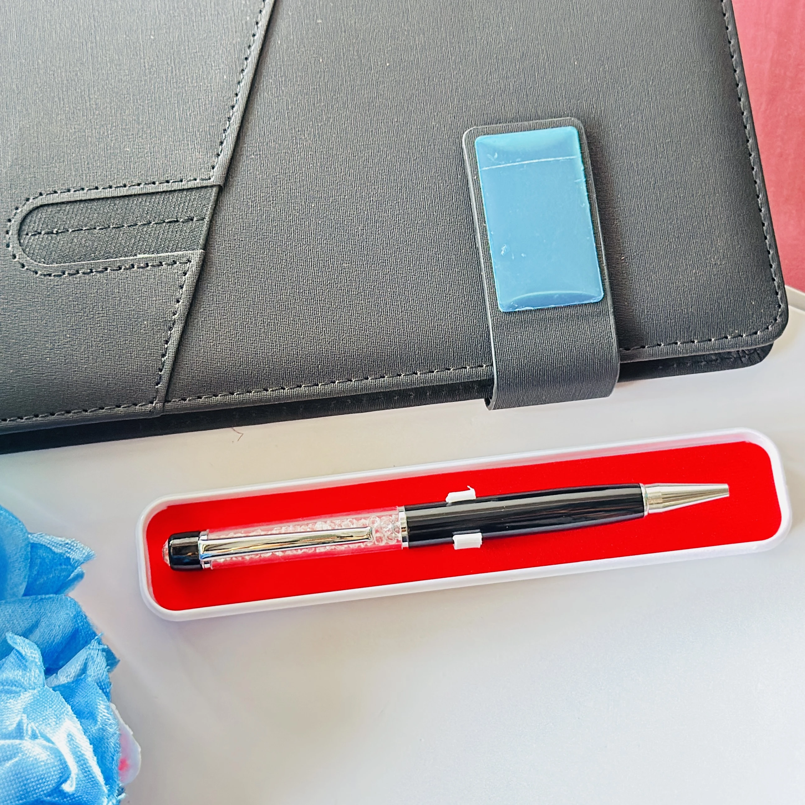 InkCrystal Diamond Black Ball Pen
